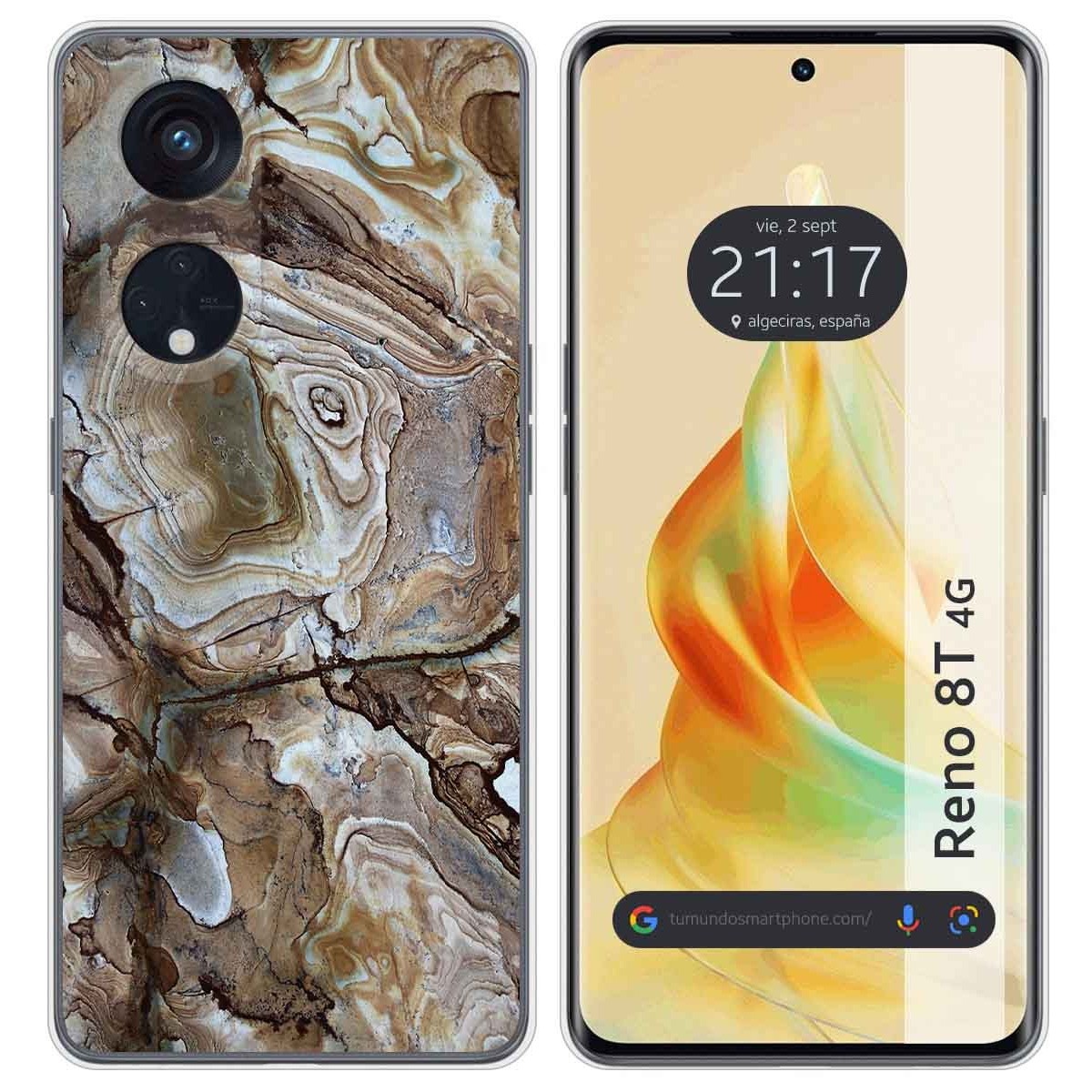 Funda Silicona para Oppo Reno 8T 4G diseño Mármol 14 Dibujos