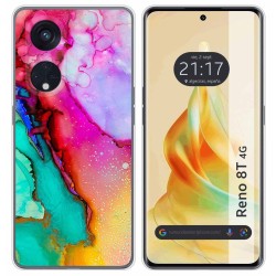 Funda Silicona para Oppo Reno 8T 4G diseño Mármol 15 Dibujos