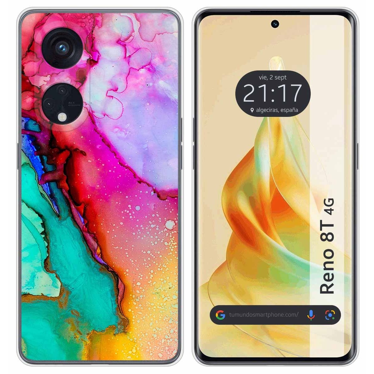 Funda Silicona para Oppo Reno 8T 4G diseño Mármol 15 Dibujos