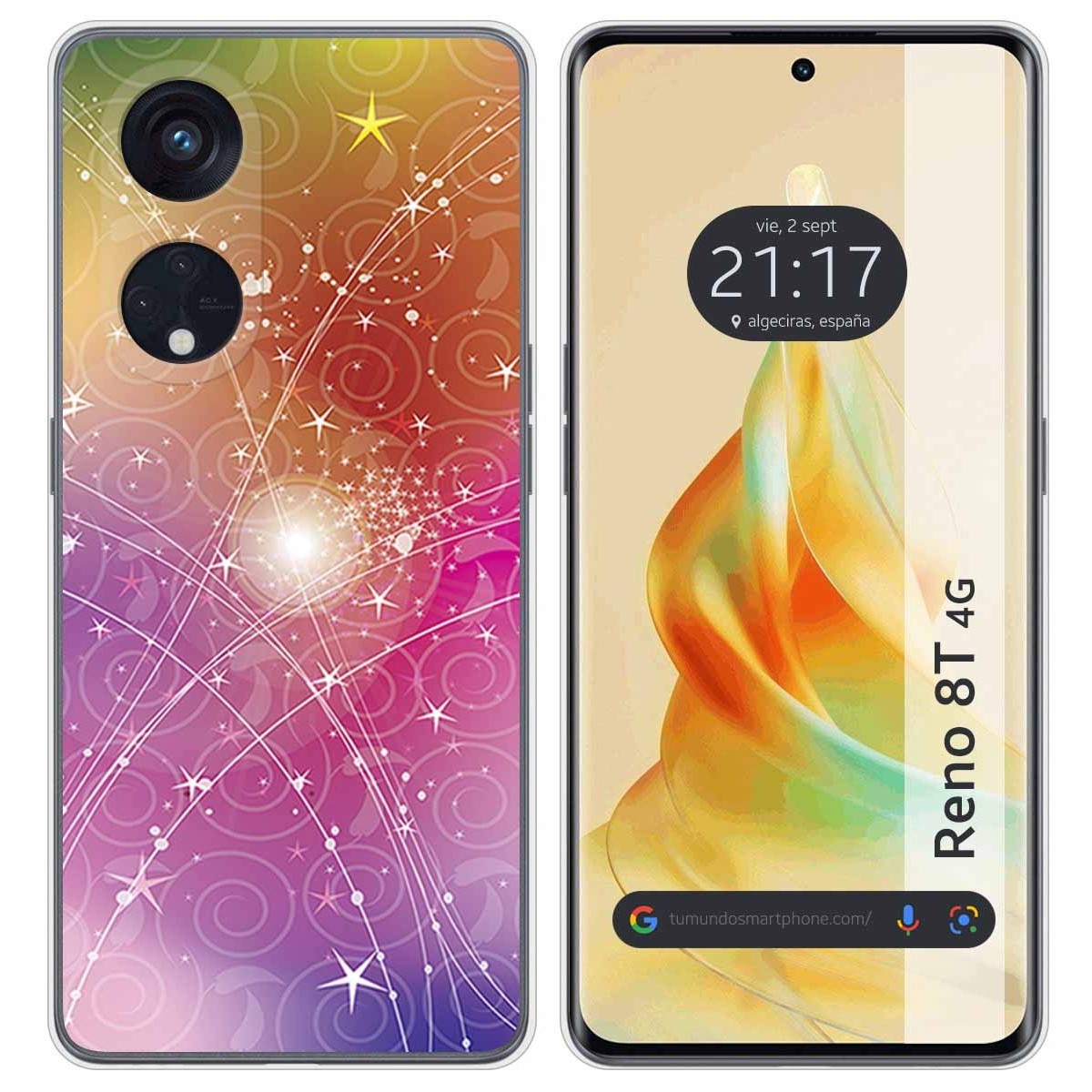 Funda Silicona para Oppo Reno 8T 4G diseño Abstracto Dibujos