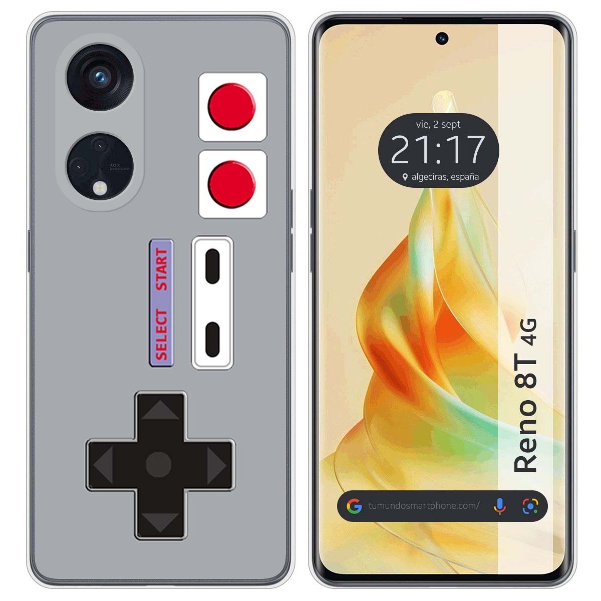 Funda Silicona para Oppo Reno 8T 4G diseño Consola Dibujos