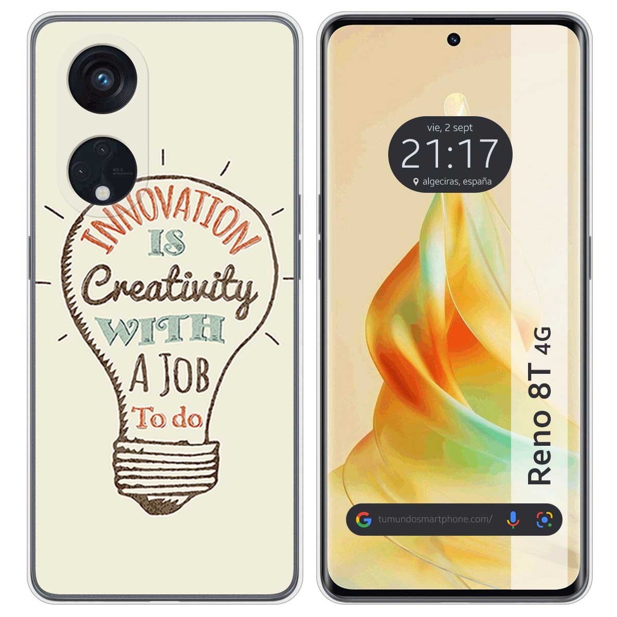 Funda Silicona para Oppo Reno 8T 4G diseño Creativity Dibujos