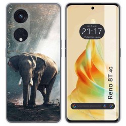 Funda Silicona para Oppo Reno 8T 4G diseño Elefante Dibujos