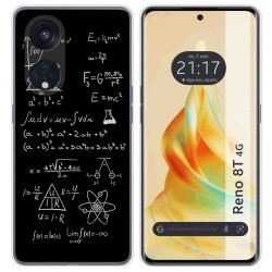 Funda Silicona para Oppo Reno 8T 4G diseño Formulas Dibujos
