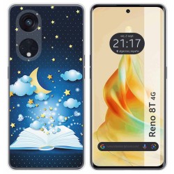 Funda Silicona para Oppo Reno 8T 4G diseño Libro Cuentos Dibujos