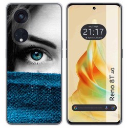 Funda Silicona para Oppo Reno 8T 4G diseño Ojo Dibujos