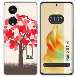 Funda Silicona para Oppo Reno 8T 4G diseño Pajaritos Dibujos