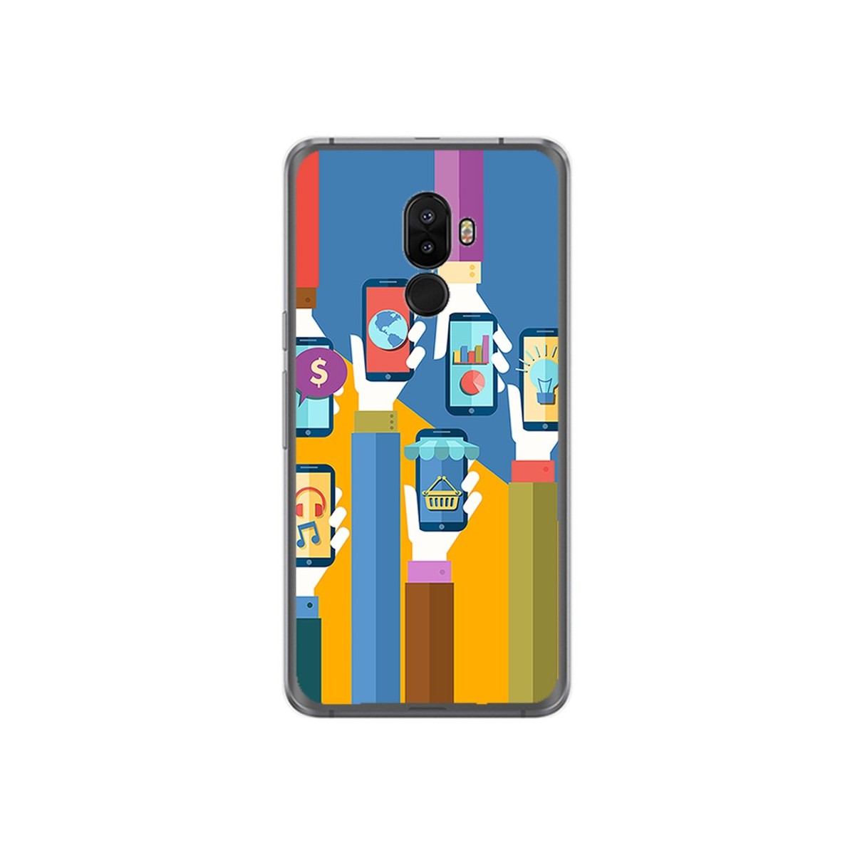 Funda Gel Tpu para Ulefone S8 / S8 Pro Diseño Apps Dibujos