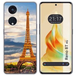Funda Silicona para Oppo Reno 8T 4G diseño Paris Dibujos