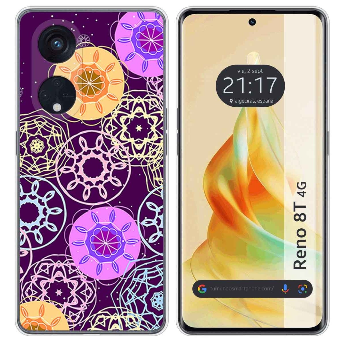 Funda Silicona para Oppo Reno 8T 4G diseño Radial Dibujos