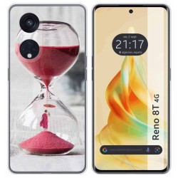 Funda Silicona para Oppo Reno 8T 4G diseño Reloj Dibujos