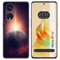 Funda Silicona para Oppo Reno 8T 4G diseño Tierra Dibujos