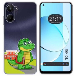 Funda Silicona Transparente para Realme 10 4G diseño Coco Dibujos