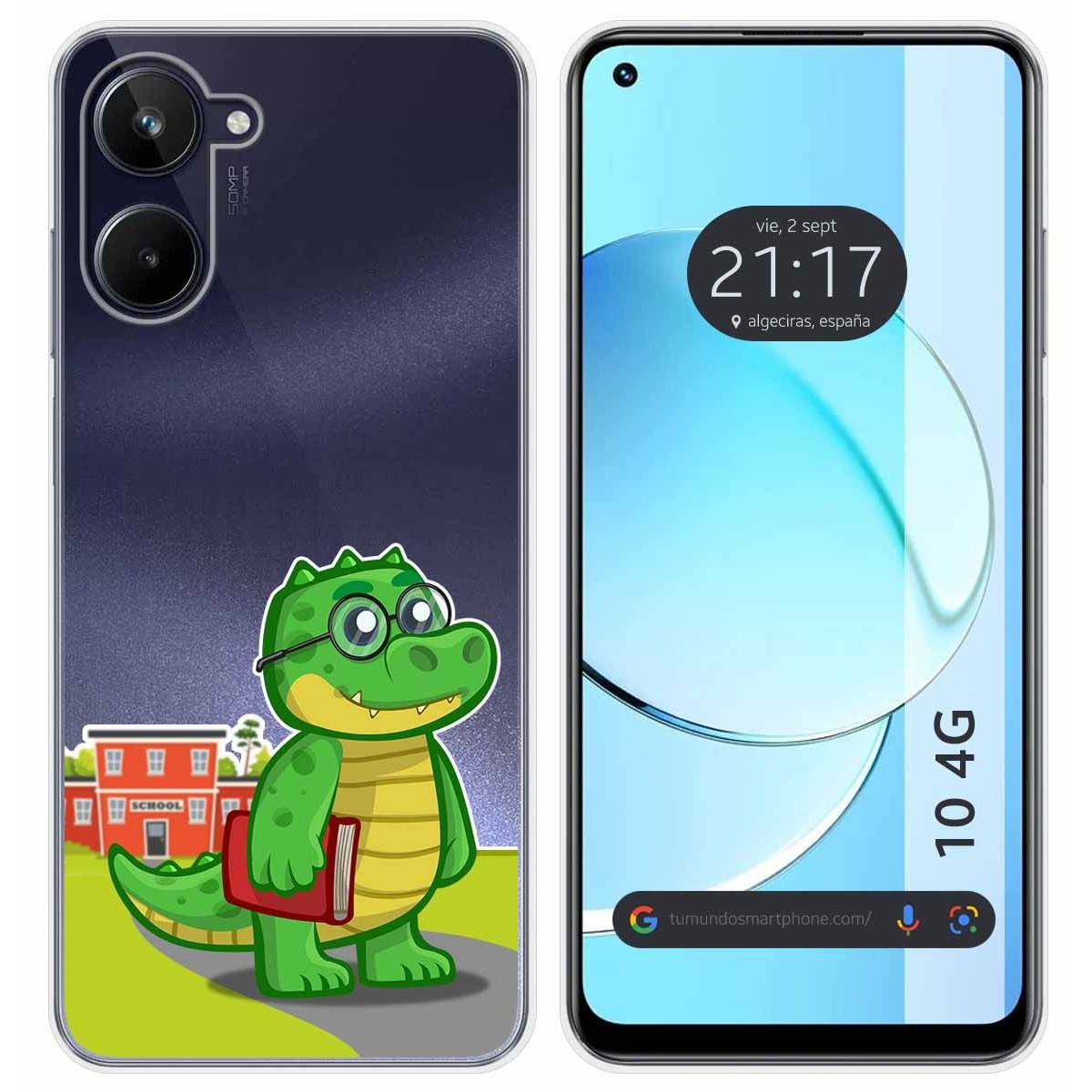Funda Silicona Transparente para Realme 10 4G diseño Coco Dibujos