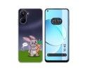 Funda Silicona Transparente para Realme 10 4G diseño Conejo Dibujos