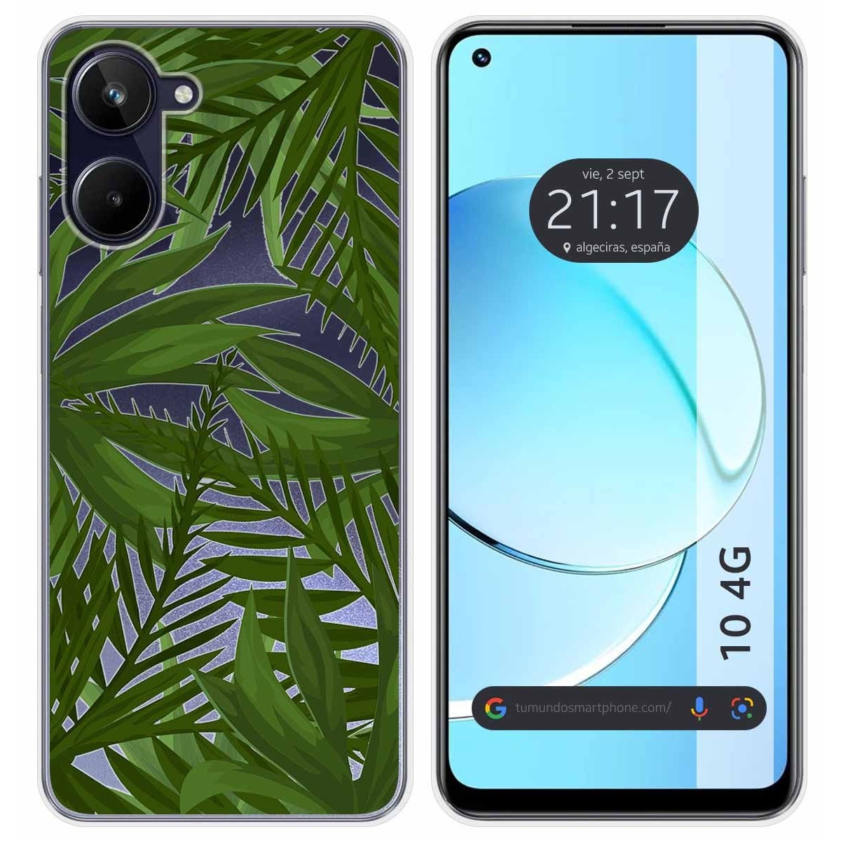 Funda Silicona Transparente para Realme 10 4G diseño Jungla Dibujos