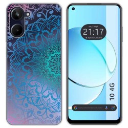 Funda Silicona Transparente para Realme 10 4G diseño Mandala Dibujos