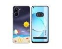 Funda Silicona Transparente para Realme 10 4G diseño Playa Dibujos