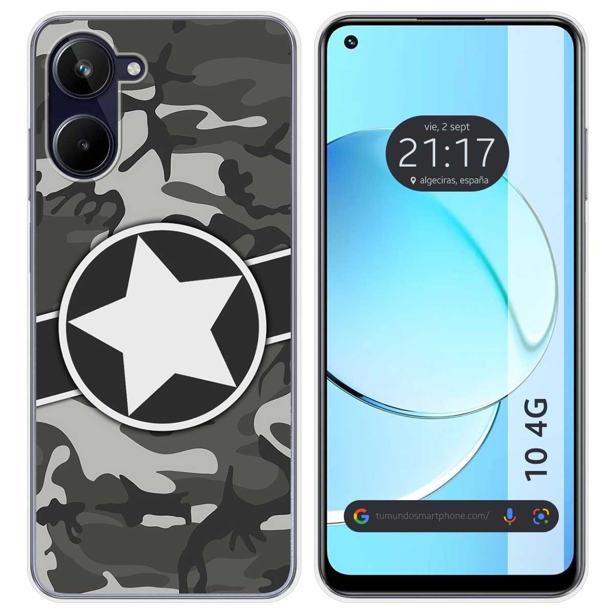 Funda Silicona para Realme 10 4G diseño Camuflaje 02 Dibujos