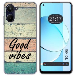 Funda Silicona para Realme 10 4G diseño Madera 01 Dibujos