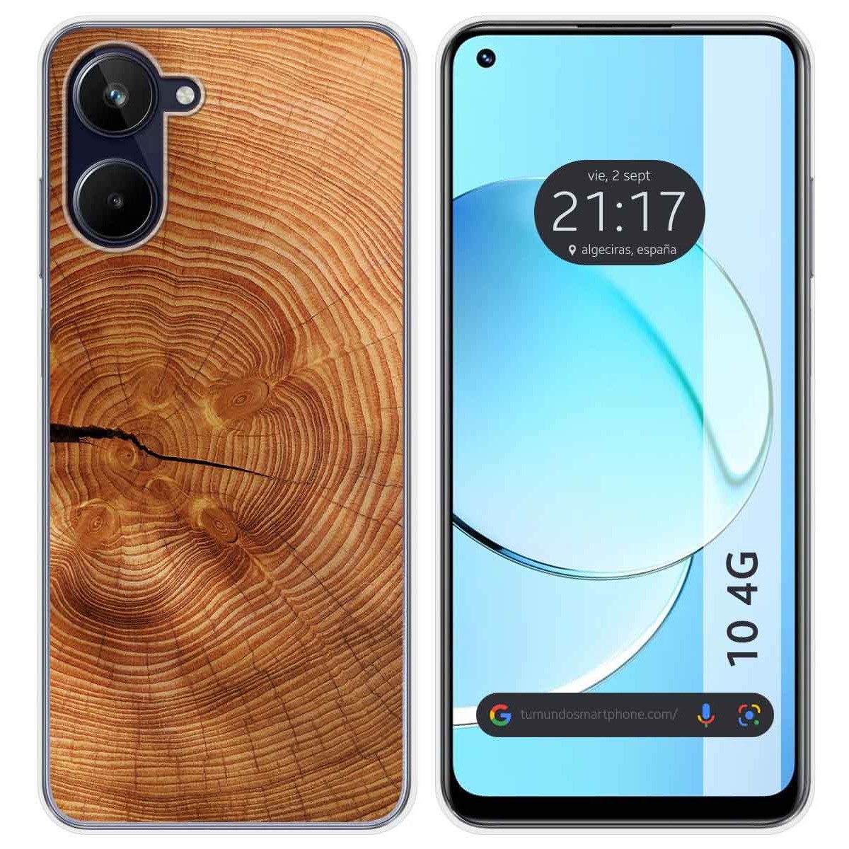 Funda Silicona para Realme 10 4G diseño Madera 04 Dibujos