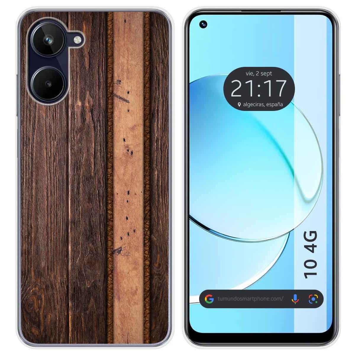 Funda Silicona para Realme 10 4G diseño Madera 05 Dibujos