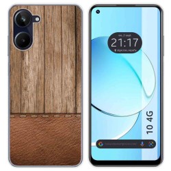 Funda Silicona para Realme 10 4G diseño Madera 09 Dibujos