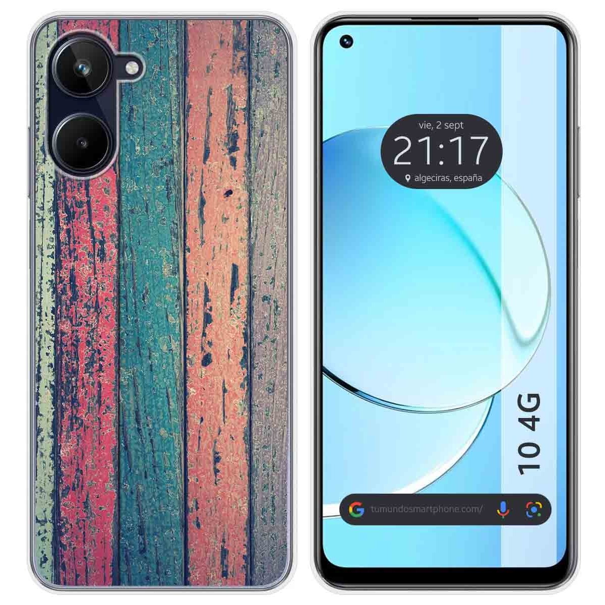 Funda Silicona para Realme 10 4G diseño Madera 10 Dibujos