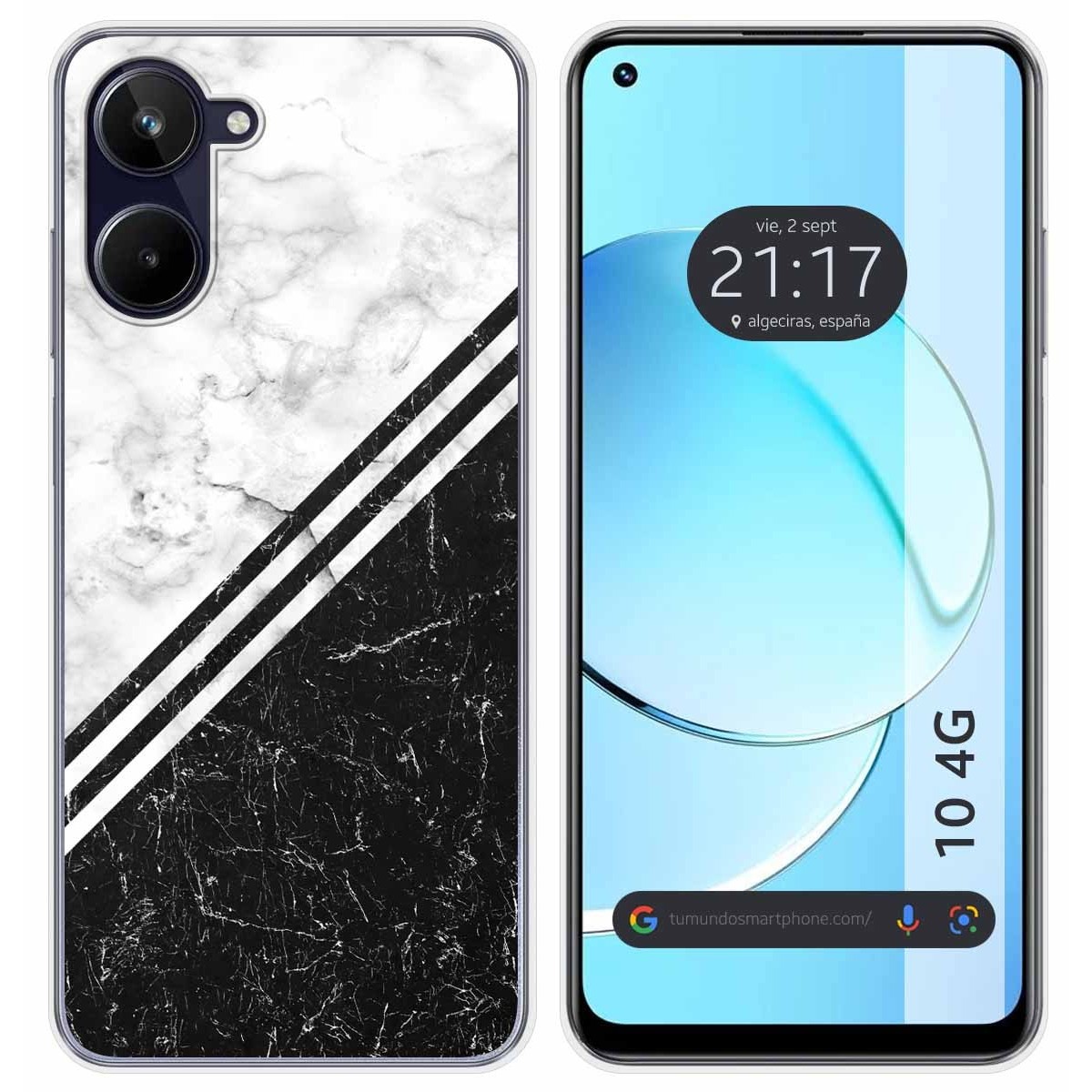 Funda Silicona para Realme 10 4G diseño Mármol 01 Dibujos