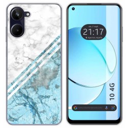 Funda Silicona para Realme 10 4G diseño Mármol 02 Dibujos