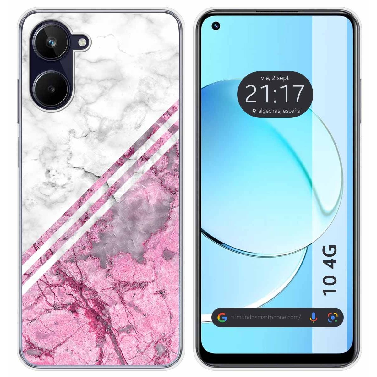 Funda Silicona para Realme 10 4G diseño Mármol 03 Dibujos