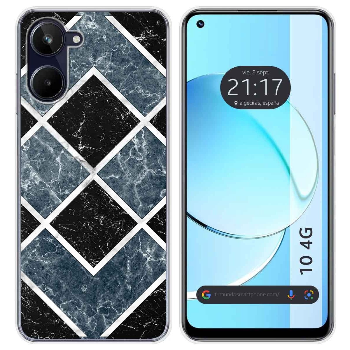 Funda Silicona para Realme 10 4G diseño Mármol 06 Dibujos