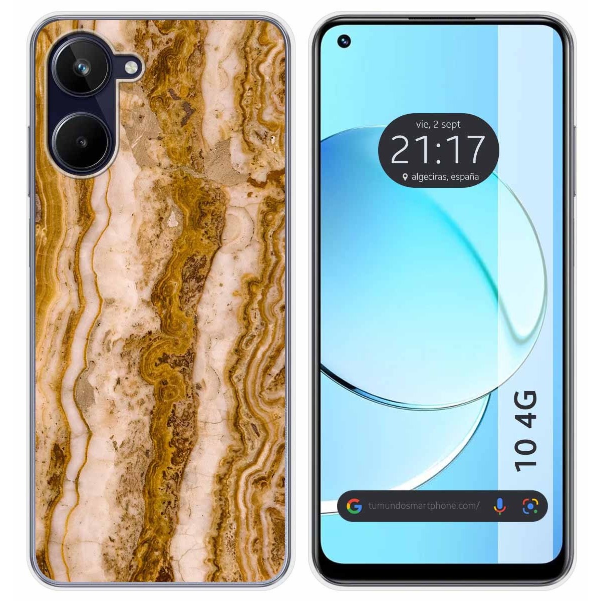 Funda Silicona para Realme 10 4G diseño Mármol 10 Dibujos