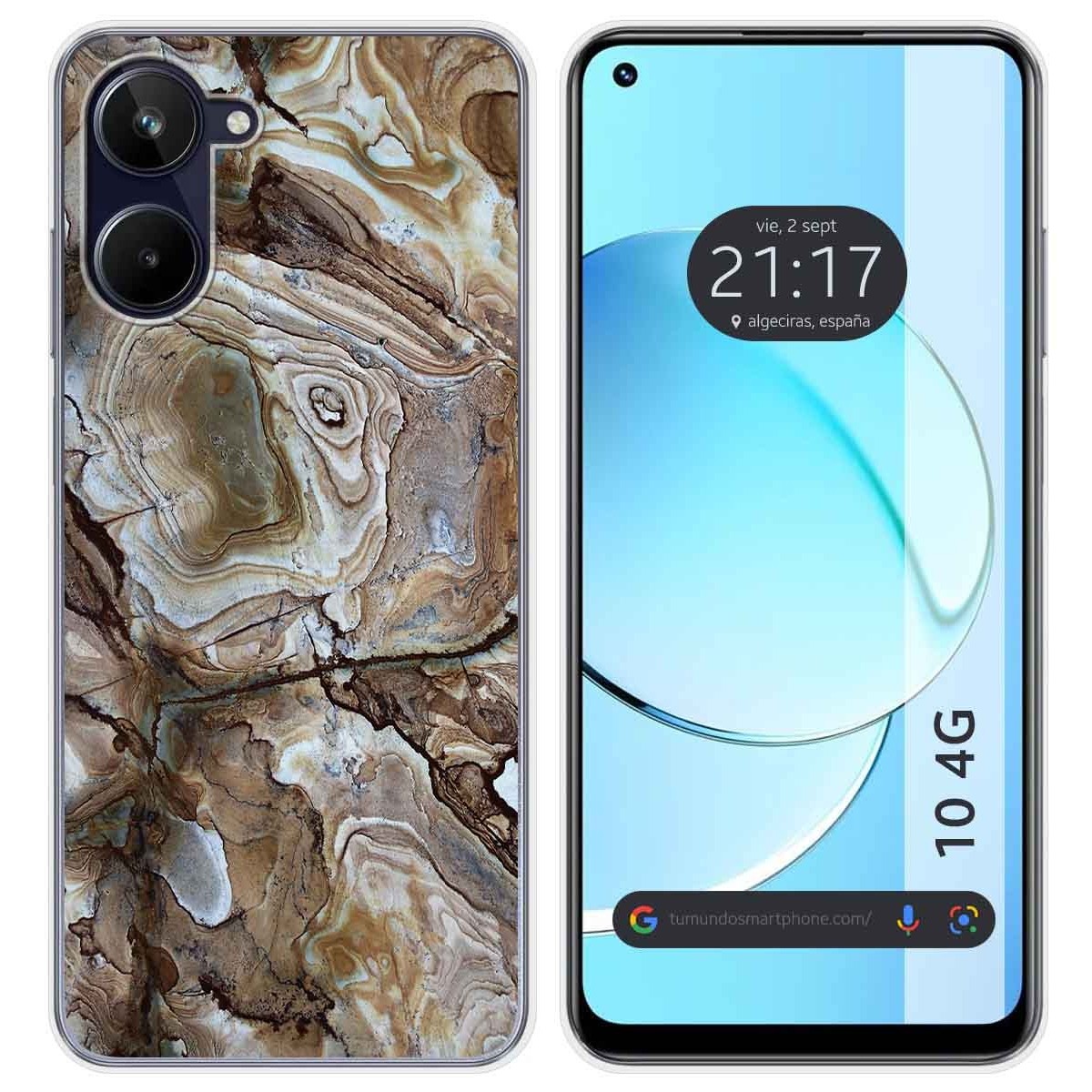 Funda Silicona para Realme 10 4G diseño Mármol 14 Dibujos