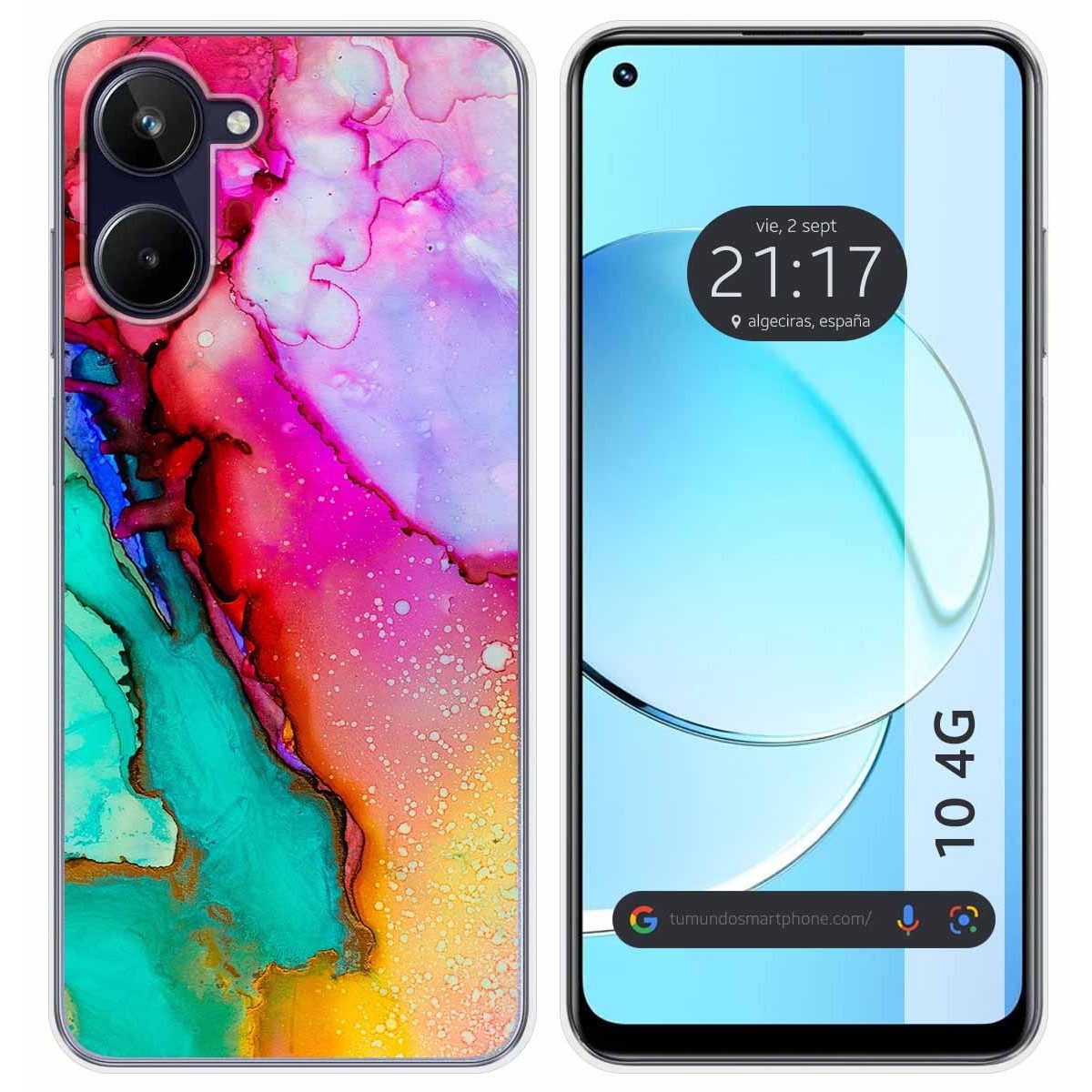 Funda Silicona para Realme 10 4G diseño Mármol 15 Dibujos