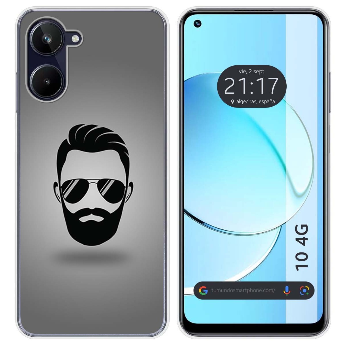 Funda Silicona para Realme 10 4G diseño Barba Dibujos