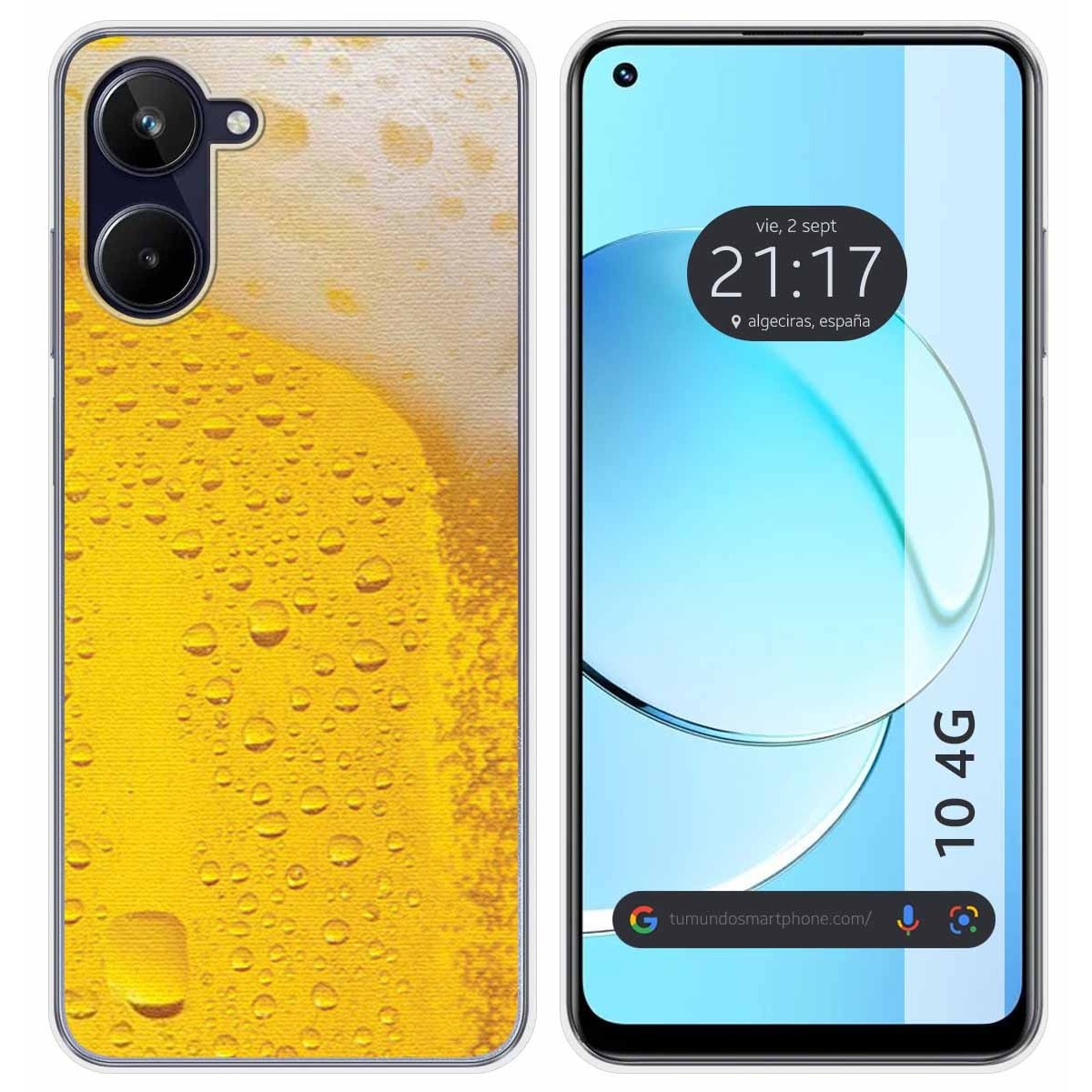 Funda Silicona para Realme 10 4G diseño Cerveza Dibujos
