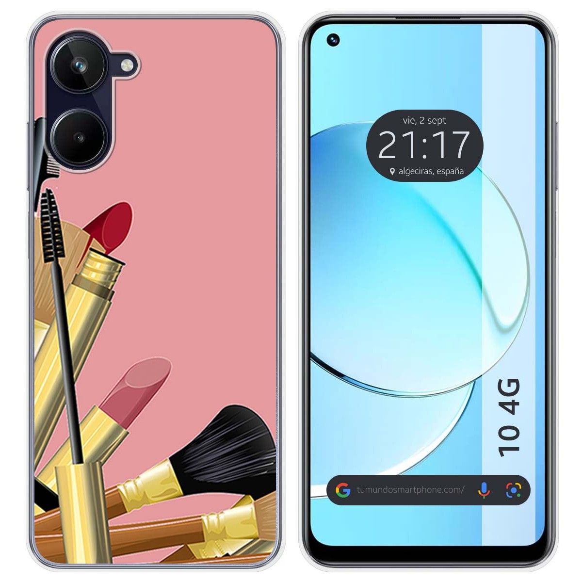 Funda Silicona para Realme 10 4G diseño Brochas Dibujos