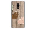 Funda Gel Tpu para Ulefone S8 / S8 Pro Diseño Corazones Madera Dibujos
