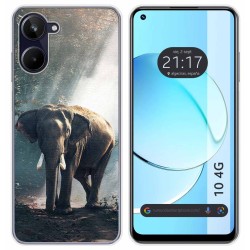 Funda Silicona para Realme 10 4G diseño Elefante Dibujos