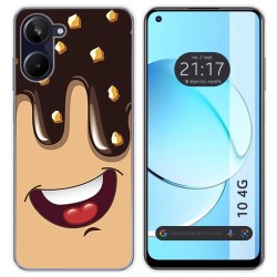 Funda Silicona para Realme 10 4G diseño Helado Chocolate Dibujos