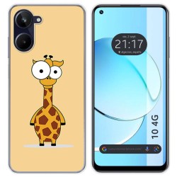 Funda Silicona para Realme 10 4G diseño Jirafa Dibujos