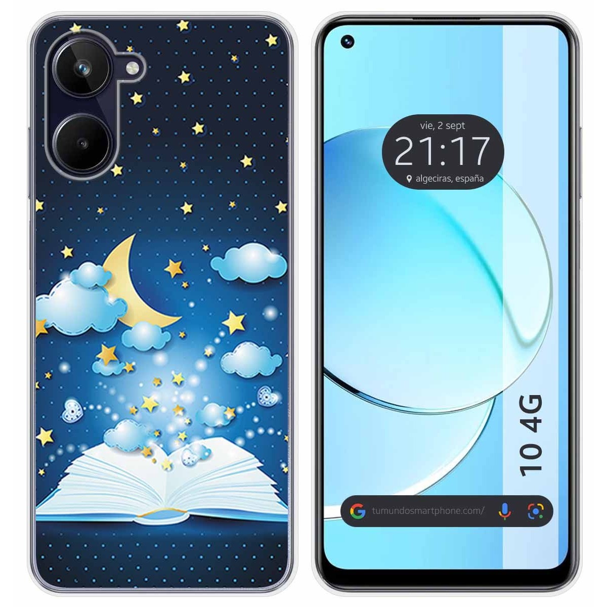 Funda Silicona para Realme 10 4G diseño Libro Cuentos Dibujos