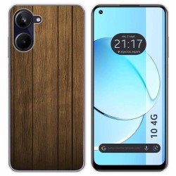 Funda Silicona para Realme 10 4G diseño Madera Dibujos