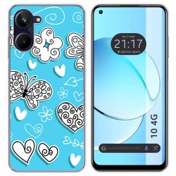 Funda Silicona para Realme 10 4G diseño Mariposas Dibujos