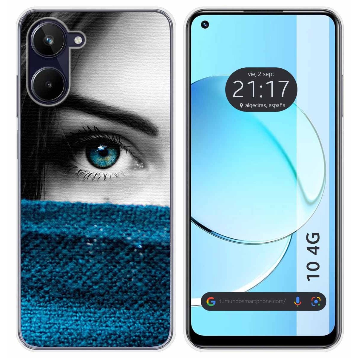 Funda Silicona para Realme 10 4G diseño Ojo Dibujos
