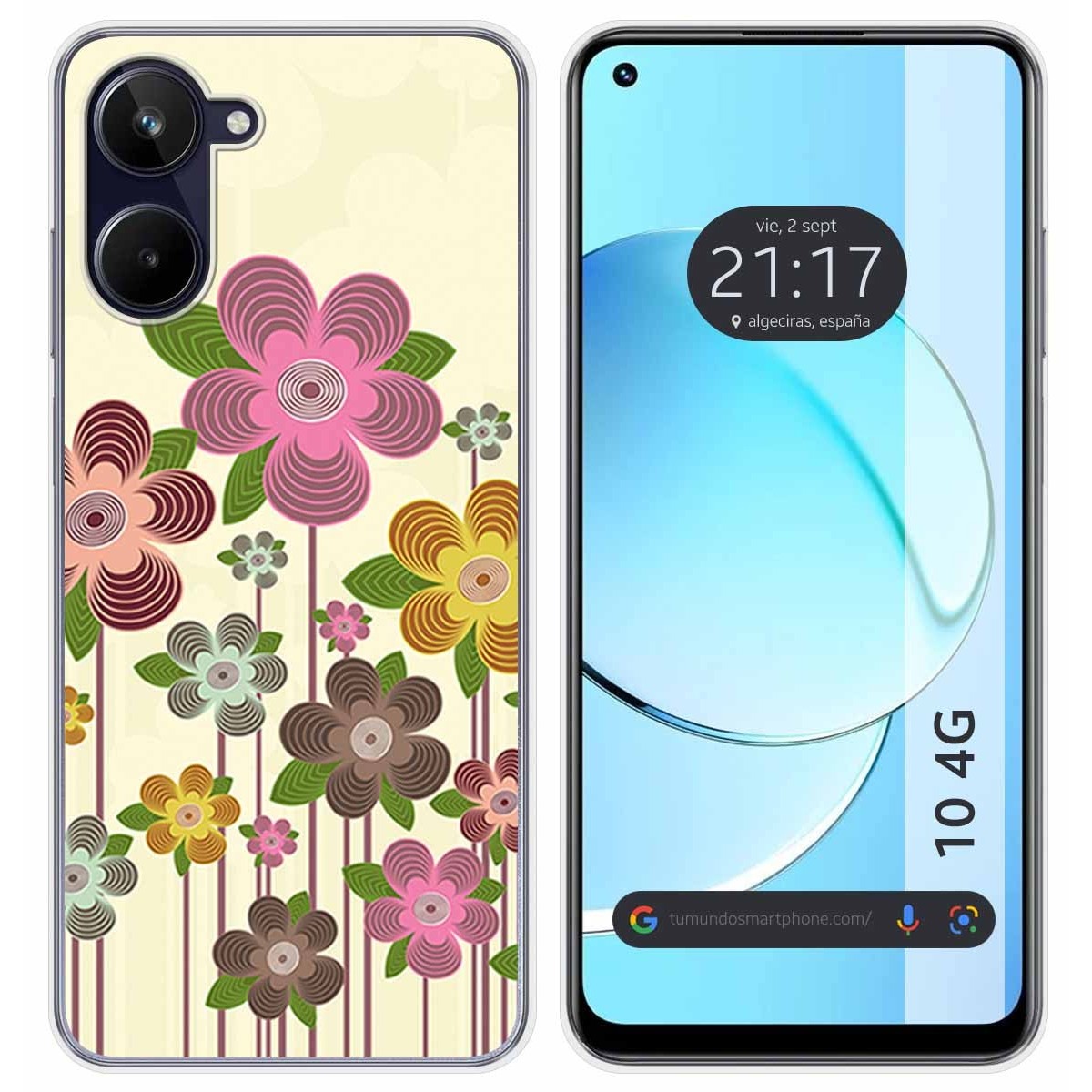 Funda Silicona para Realme 10 4G diseño Primavera En Flor Dibujos