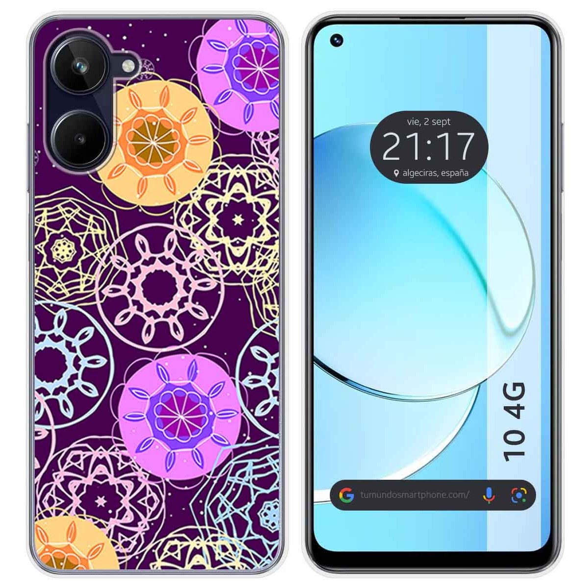 Funda Silicona para Realme 10 4G diseño Radial Dibujos