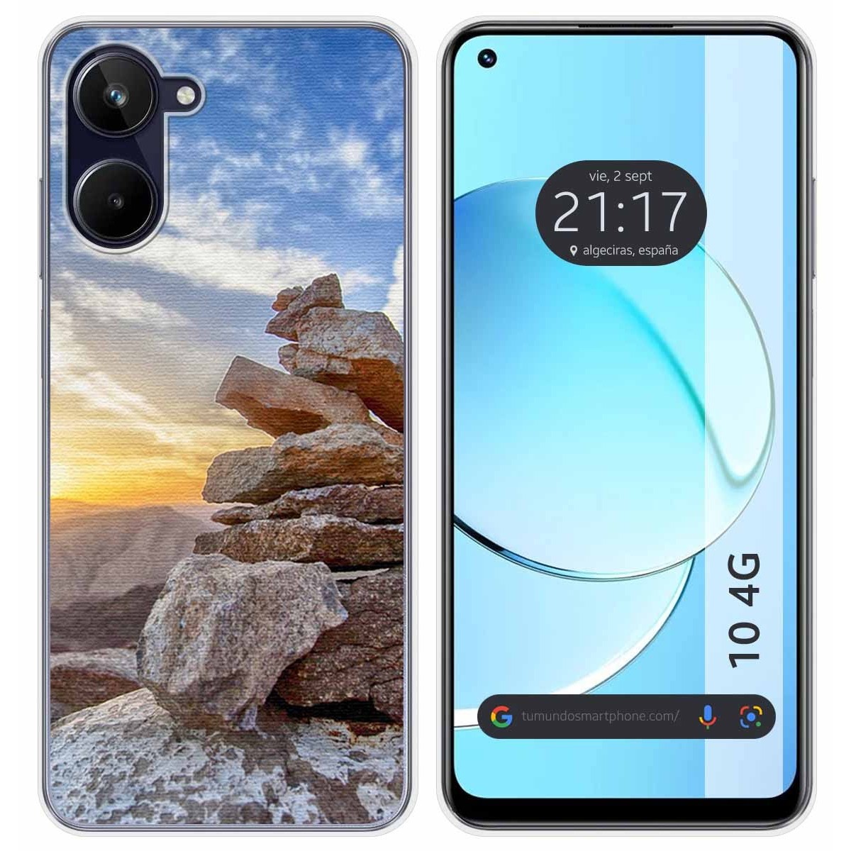 Funda Silicona para Realme 10 4G diseño Sunset Dibujos