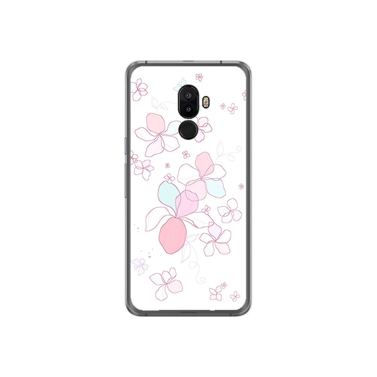 Funda Gel Tpu para Ulefone S8 / S8 Pro Diseño Flores Minimal Dibujos